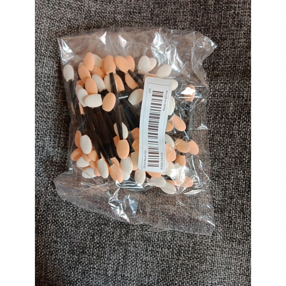 Eyeshadow Applicator 100 Count New Sponge Tip Dual Sided